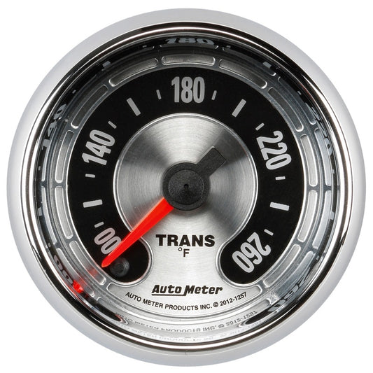 Autometer American Muscle 52mm Full Sweep Electric 100-260 Deg F Transmission Temperature Gauge