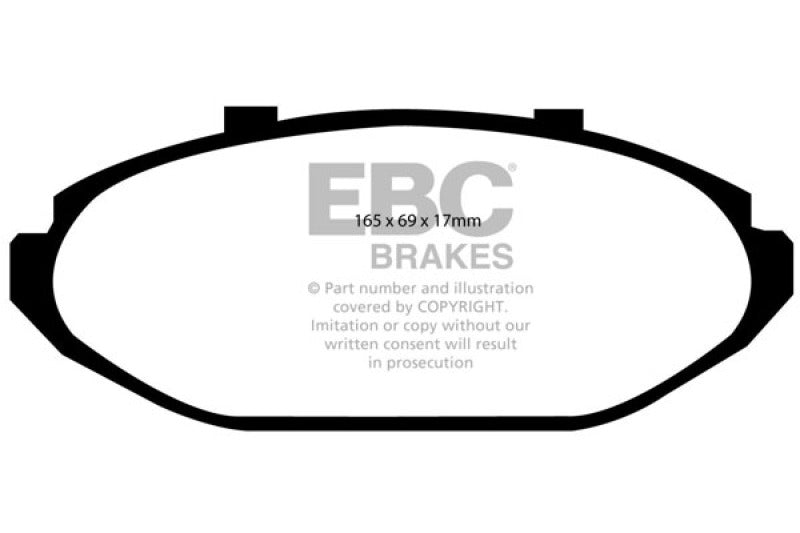 EBC 98-02 Ford Crown Victoria (Police) 4.6 (Phenolic PisTons) Greenstuff Front Brake Pads