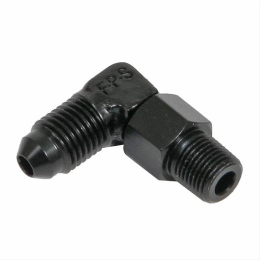 Fragola -8AN x 1/2 NPT 90 Degree Swivel - Black