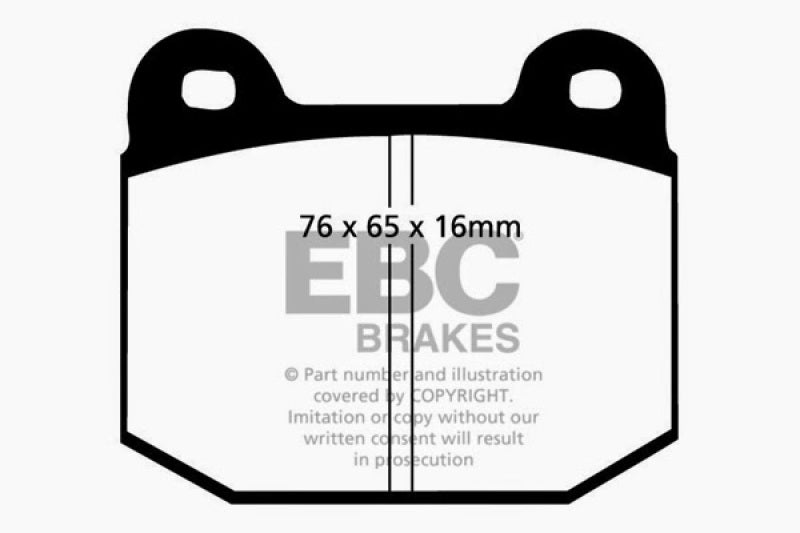 EBC 75-80 Lotus Esprit 2.0 Redstuff Front Brake Pads