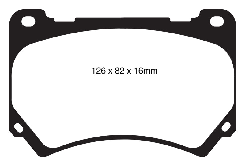 EBC 11+ Hyundai Equus 4.6 Redstuff Front Brake Pads