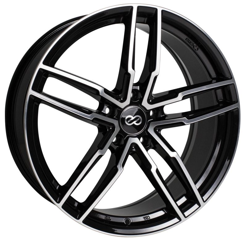 Enkei SS05 20x8.5 5x114.3 38mm Offset 72.6mm Bore Black Machined Wheel