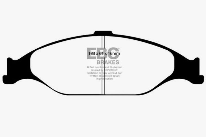 EBC 99-04 Ford Mustang 3.8 Redstuff Front Brake Pads