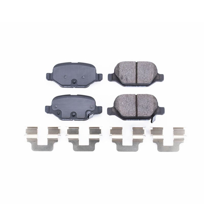 Power Stop 12-17 Fiat 500 Rear Z17 Evolution Ceramic Brake Pads w/Hardware