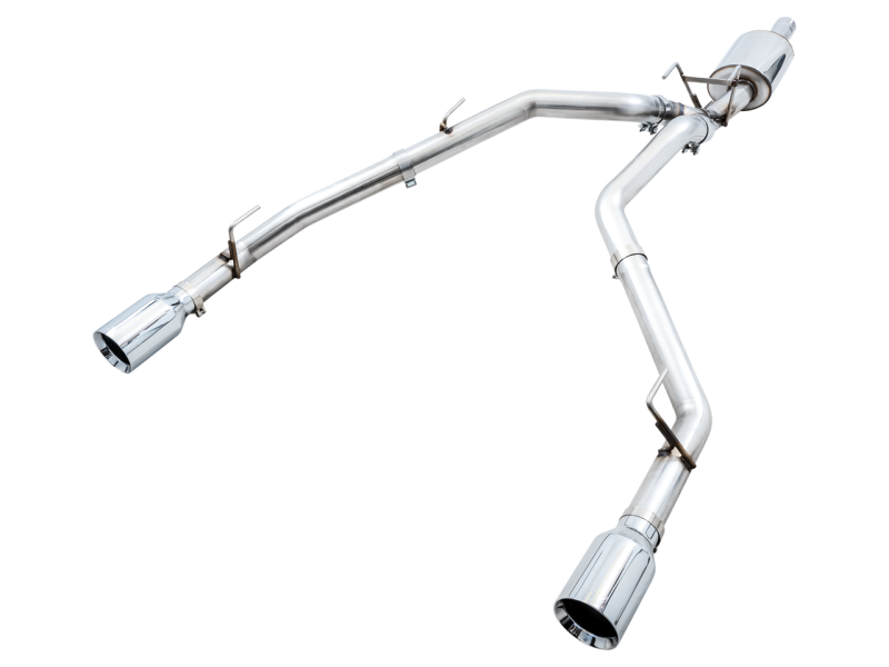 AWE Tuning 09-18 RAM 1500 5.7L (w/o Cutout) 0FG Dual Rear Exit Cat-Back Exhaust - Chrome Silver Tips