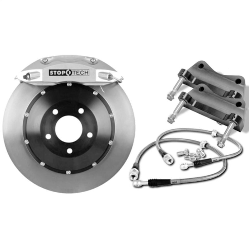 StopTech 11-12 BMW 535i/550i Sedan Front BBK w/ Black ST-60 Calipers Slotted 380x35mm Rotors