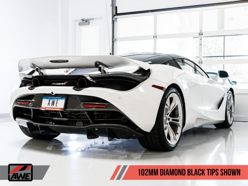 AWE Tuning McLaren 720S Performance Exhaust - Diamond Black Tips