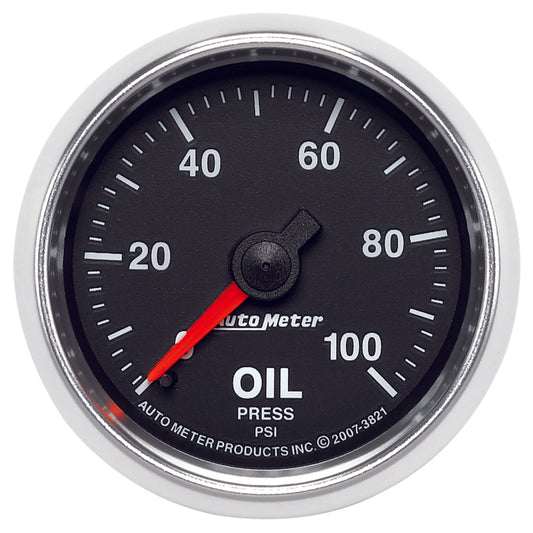 Autometer GS 52mm 0-100 PSI Mechanical Oil Pressure Gauge