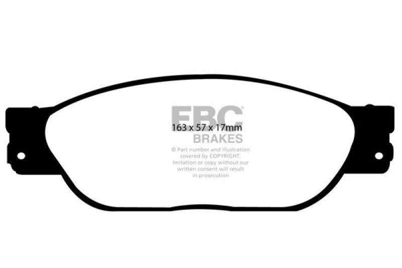 EBC 01-05 Ford Thunderbird 3.9 Redstuff Front Brake Pads