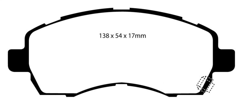 EBC 97-98 Subaru Impreza 1.8 Redstuff Front Brake Pads