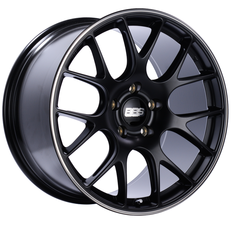 BBS CH-R 20x11.5 5x130 ET65 CB71.6 Satin Black Polished Rim Protector Wheel