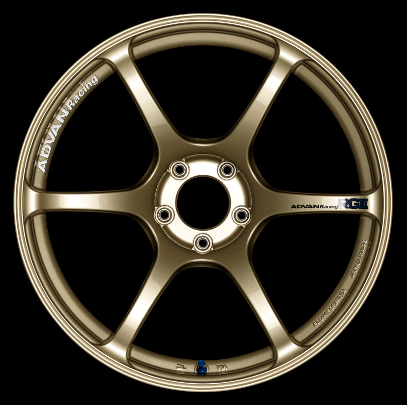 Advan RGIII 18x10.5 +15 5-114.3 Racing Gold Metallic Wheel