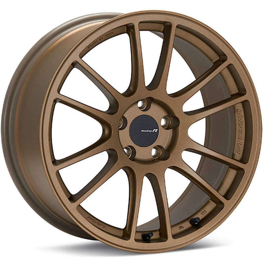 Enkei GTC01RR 18x9.5 5x114.3 35mm Offset Titanium Gold Wheel *Will not fit STI* *Special Order*