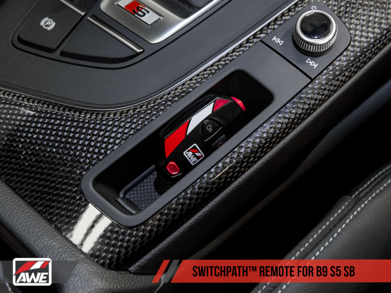 AWE Tuning Audi B9 S5 Sportback SwitchPath Exhaust - Non-Resonated (Black 102mm Tips)