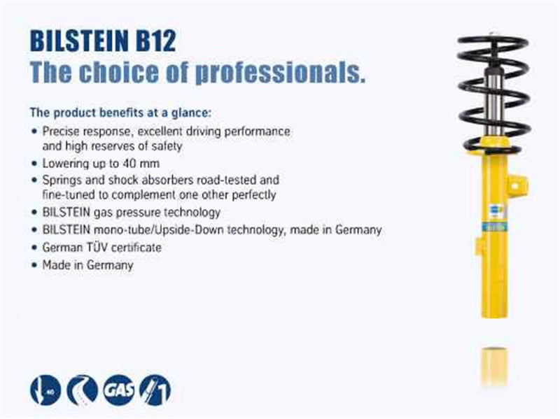 Bilstein B12 12-15 Porsche 911 Carrera H6 3.6L/3.8L Front and Rear Suspension Kit