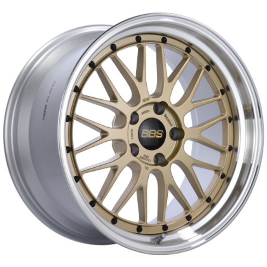 BBS LM 19x8.5 5x130 ET50 CB 71.6 Gold Center/Machined Lip Wheel