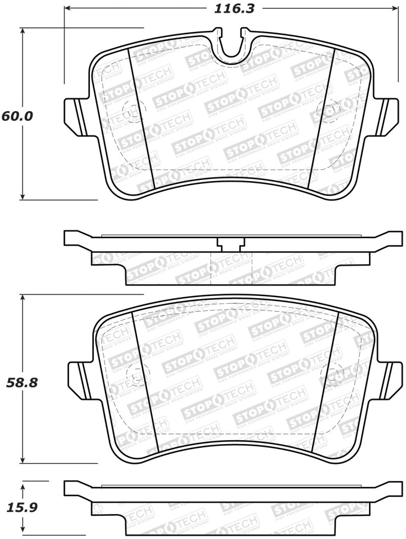 StopTech Street Brake Pads - Rear