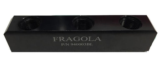 Fragola -10AN Female Three Port Fuel Pressure Log