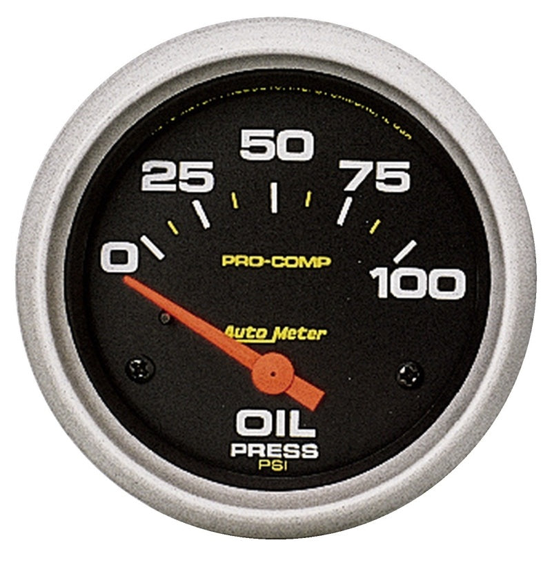 Autometer Pro Comp Short Sweep Electronic 0-100 PSI Oil Pressure Gauge