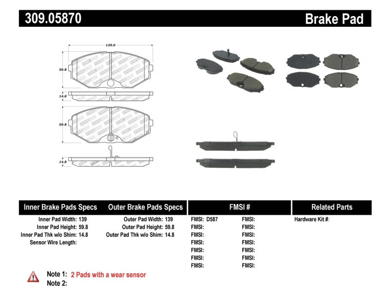 StopTech Performance Brake Pads