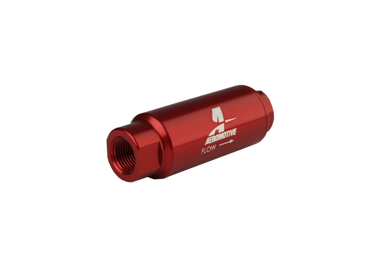 Aeromotive SS Series In-Line Fuel Filter - 3/8in NPT - 40 Micron Fabric Element