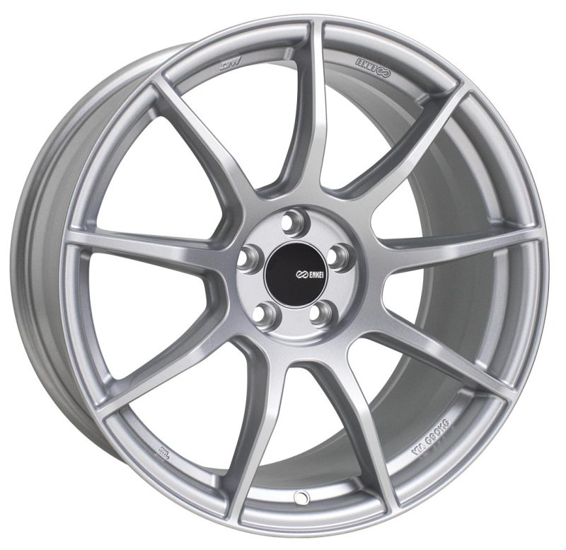 Enkei TS9 18x9.5 5x100 45mm Offset 72.6mm Bore Silver Paint