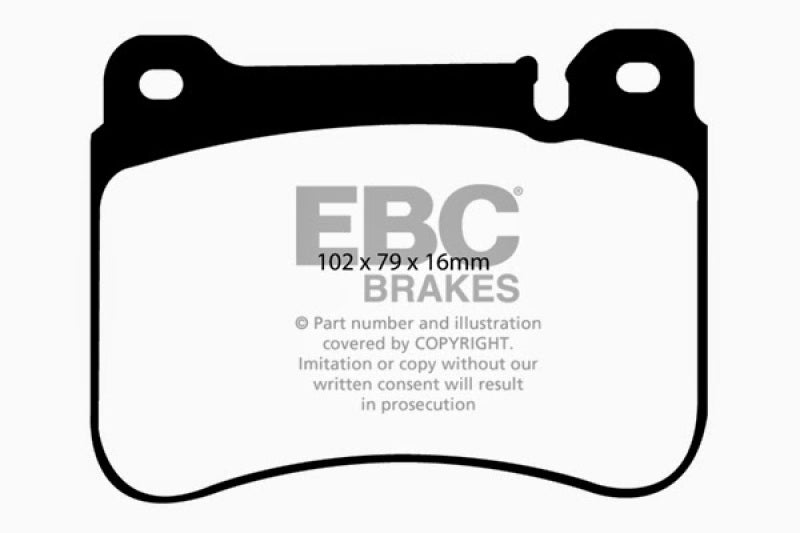 EBC 05-07 Mercedes-Benz C230 (W203) 2.5 Sport Sedan Redstuff Front Brake Pads