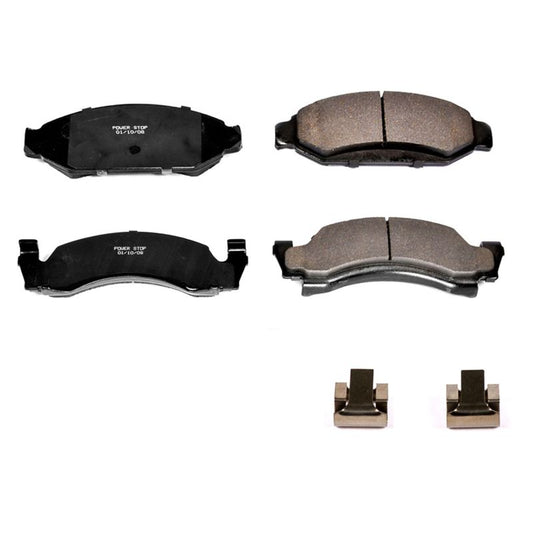 Power Stop 87-93 Ford Bronco Front Z17 Evolution Ceramic Brake Pads w/Hardware