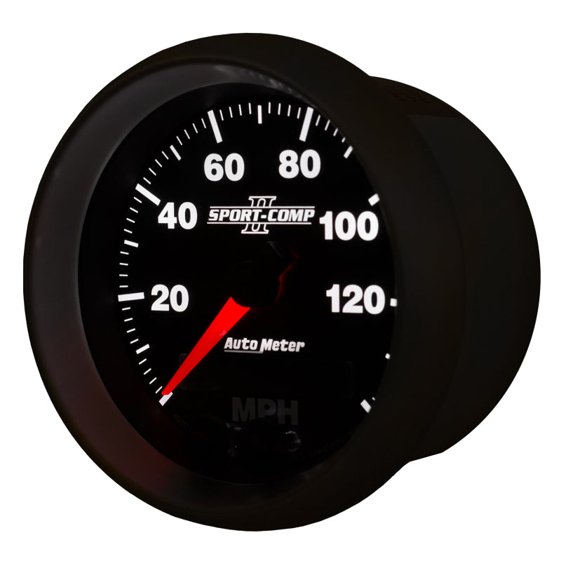 Autometer Sport-Comp II 3-3/8in 0-140MPH In-Dash Electronic GPS Programmable Speedometer