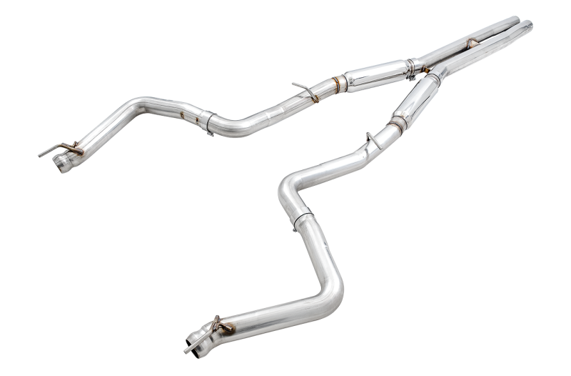 AWE Tuning 2015+ Dodge Challenger 6.4L/6.2L SC Track Edition Exhaust - Quad Chrome Silver Tips