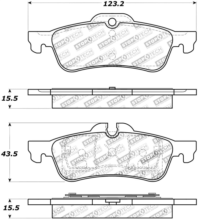 StopTech Performance 02-06 Mini Rear Brake Pads