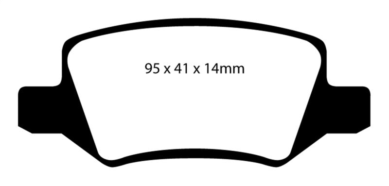 EBC 08-09 Mercedes-Benz B200 2.0 Greenstuff Rear Brake Pads