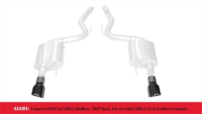 Corsa 2015-2017 Ford Mustang GT 3.0in Inlet / 4.5in Outlet Black PVD Tip Kit (For Corsa ExhaustOnly)