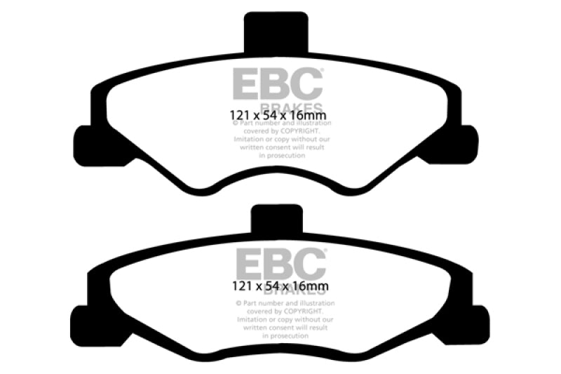 EBC 98-02 Chevrolet Camaro (4th Gen) 3.8 Greenstuff Rear Brake Pads