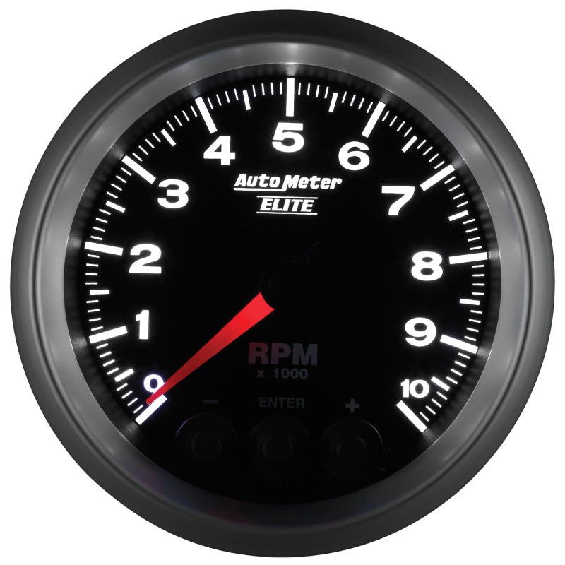 Autometer Street Progressive Shift Light 85.7mm Tachometer 0-10,000 RPM