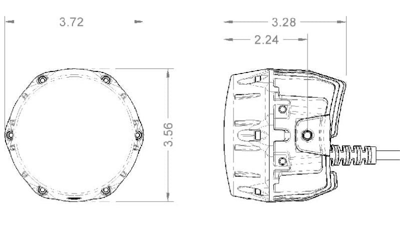 ARB NACHO Quatro Combo 4in. Offroad LED Light - Pair