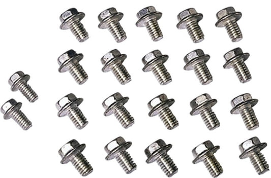 Moroso Chevrolet Small Block/Oldsmobile Self Locking Oil Pan Bolts - Set of 18