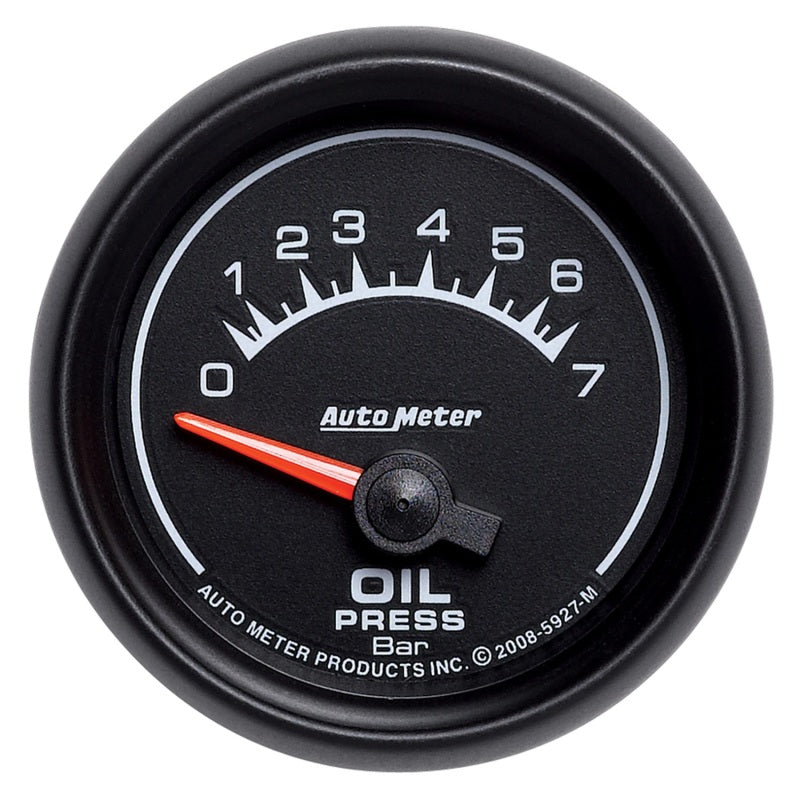 Autometer ES 52.4mm 0-7 Bar Oil Pressure SSE Gauge