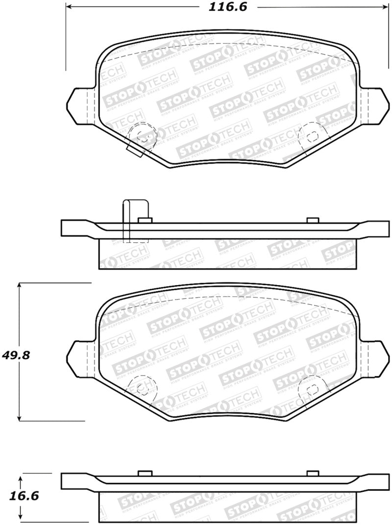 StopTech Street Brake Pads - Front