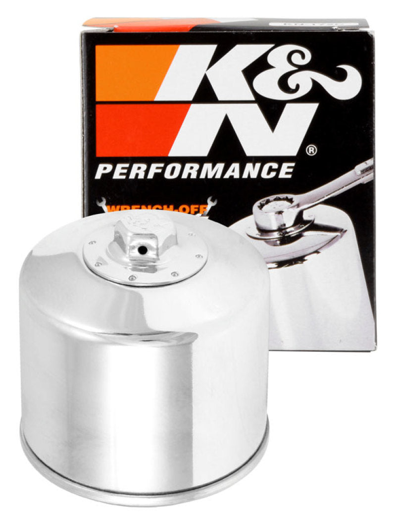 K&N Oil Filter Powersports Canister Chrome