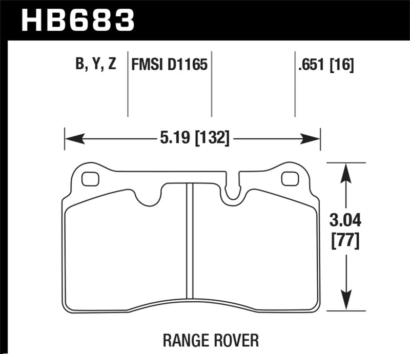 Hawk 08 Range Rover Sport LE / 06-09 Supercharged LTS Front Brake Pads