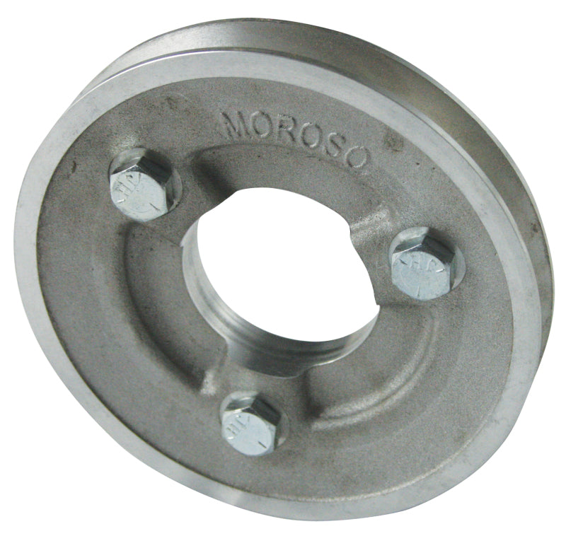 Moroso Chevrolet Big Block 396-454 (w/Short Pump) Crankshaft Pulley - Single Groove - Cast Aluminum