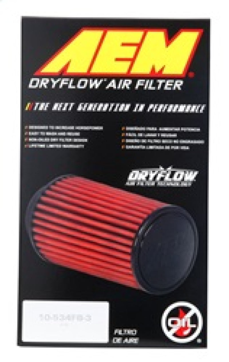 AEM 2.75 in Dryflow Air Filter with 9 in Element