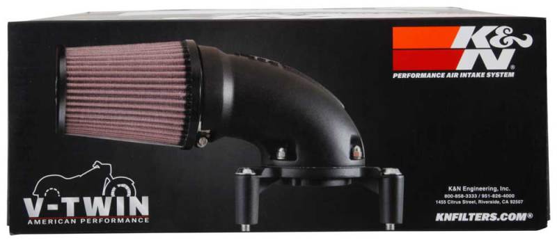 K&N 08-17 Harley Davidson Touring Models Performance Air Intake System Silver