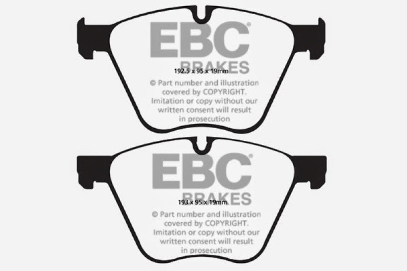 EBC 10-15 BMW X6 4.4 Twin Turbo Hybrid Redstuff Front Brake Pads