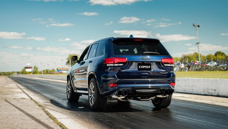 Corsa 18-21 Jeep Grand Cherokee TrackHawk 6.2L Xtreme Cat-Back Dual Rear Exit w/4.5in Polished Tips