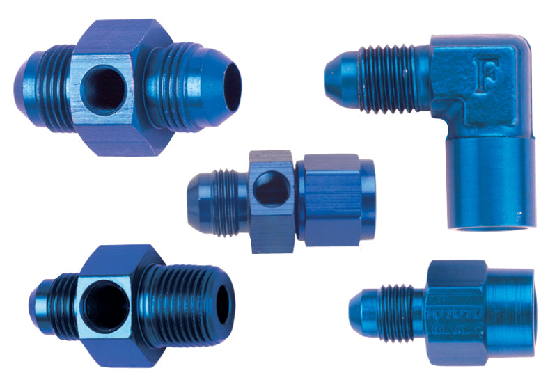 Fragola Inline Gauge Adapter -6AN x 3/8 NPT