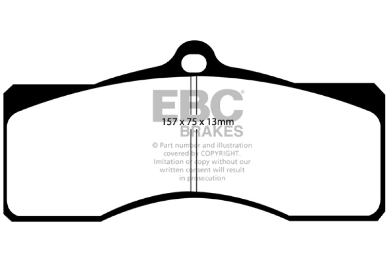 EBC 68-69 Chevrolet Camaro (1st Gen) 4.9 Redstuff Front Brake Pads