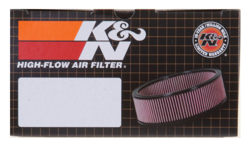 K&N Filter Universal Rubber Round Straight Filter 3.5in Flange 3in Height