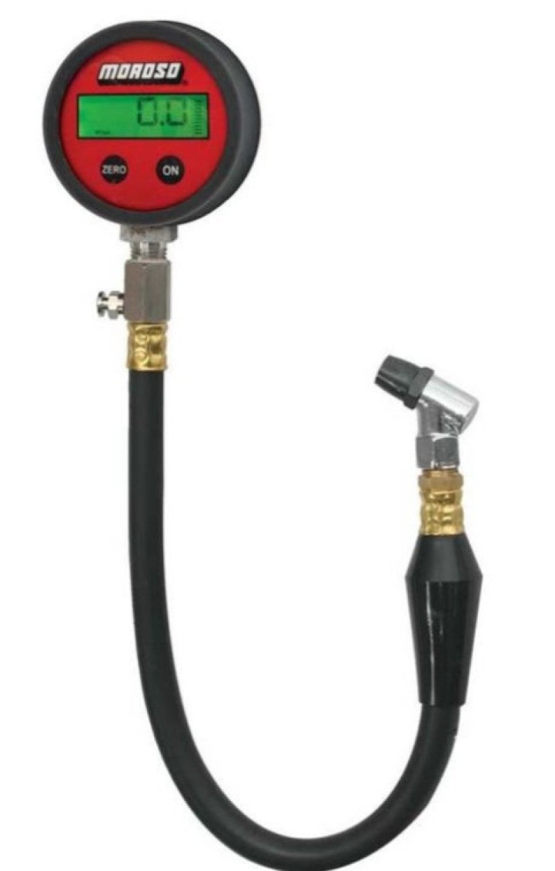 Moroso Tire Pressure Gauge 0-15psi - Digital Backlit